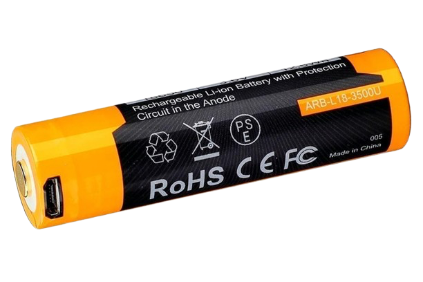 Fenix ARB-L 18-3500U USB Rechargeable Li-ion Battery W/Protection Circuit 3500mAh 3.6V