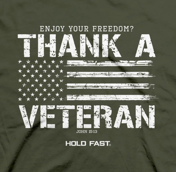 Kerusso HOLD FAST Men's Thank a Veteran T-Shirt