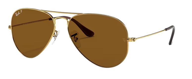 Ray-Ban RB3025 Aviator Large Metal Arista | Brown Polarized