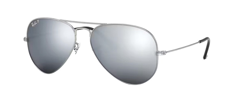 Ray-Ban RB3025 Aviator Large Metal Silver | Grey Mirror Silver