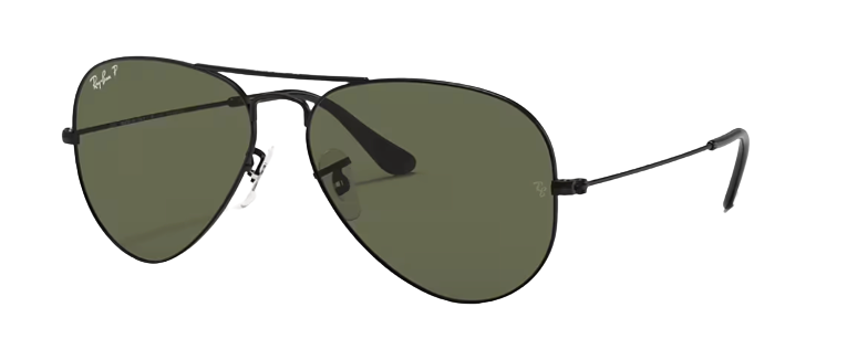 Ray-Ban RB3025 Aviator Large Metal Black | G-15 Green