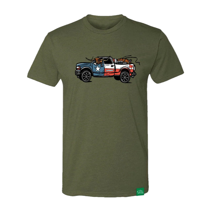 Wild Tribute Men's "I Love Texas Truck" T-Shirt