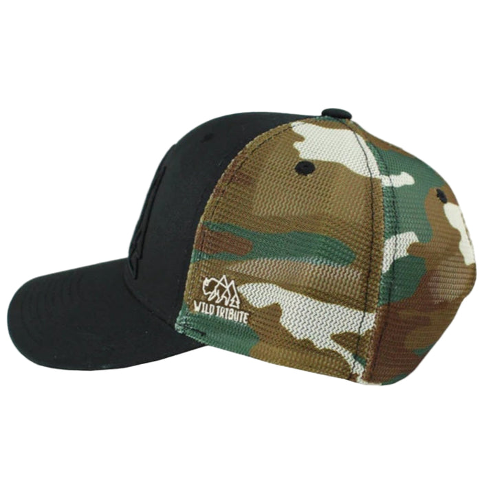 Wild Tribute "Wild Tribute Logo Camo Mesh" Trucker Hat