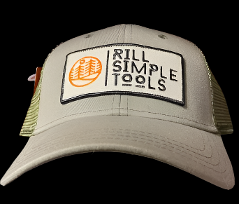 Rill Simple Tools The Grunt Army Green Bent Rim Snap Back Trucker Hat