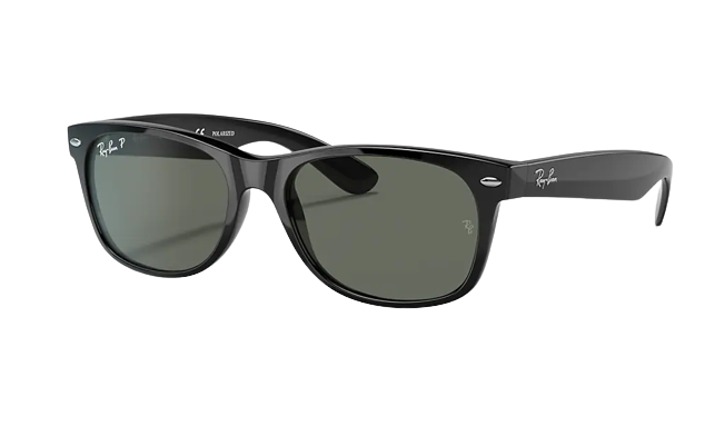 Ray-Ban New Wayfarer Black Frame l Polar Green Lens
