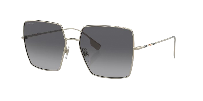 Burberry Daphne 0BE3133 Light Gold Frame l Polar Grey Gradient Lens