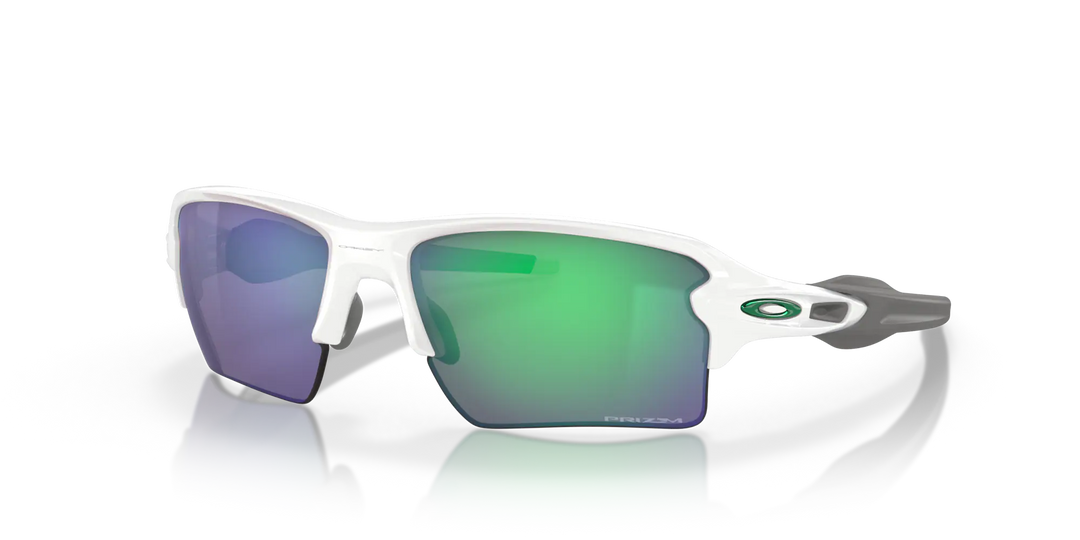 Oakley Flak 2.0 XL Polished White Frame l Prizm Jade Lens