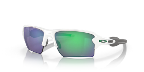 Oakley Flak 2.0 XL Polished White Frame l Prizm Jade Lens