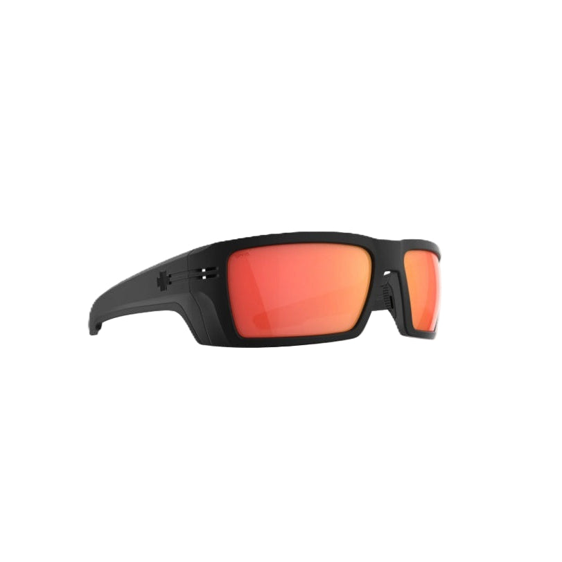 Spy Rebar SE Ansi Matte Black Frame l Happy Boost Polar Orange Mirror Lens