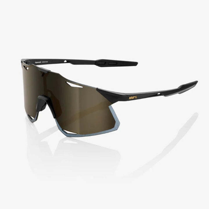 100% HYPERCRAFT® Matte Black Soft Gold Mirror Lens