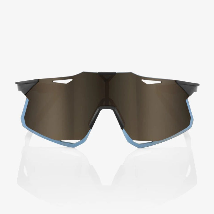 100% HYPERCRAFT® Matte Black Soft Gold Mirror Lens