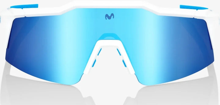 100% Speedcraft SL SE Movistar Team White Frames l HiPER Multilayer Mirror Lens