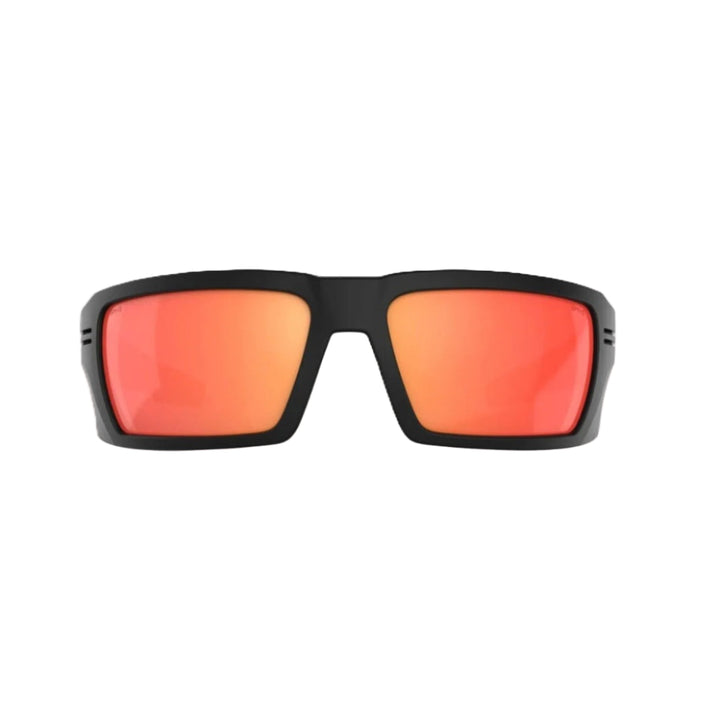 Spy Rebar SE Ansi Matte Black Frame l Happy Boost Polar Orange Mirror Lens