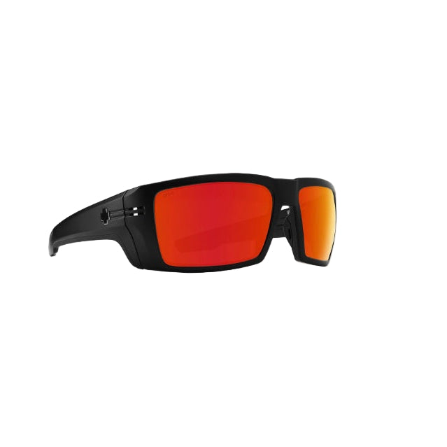 Spy Rebar Ansi Matte Black Frames l Happy Bronze Red Spectra Mirror Lens