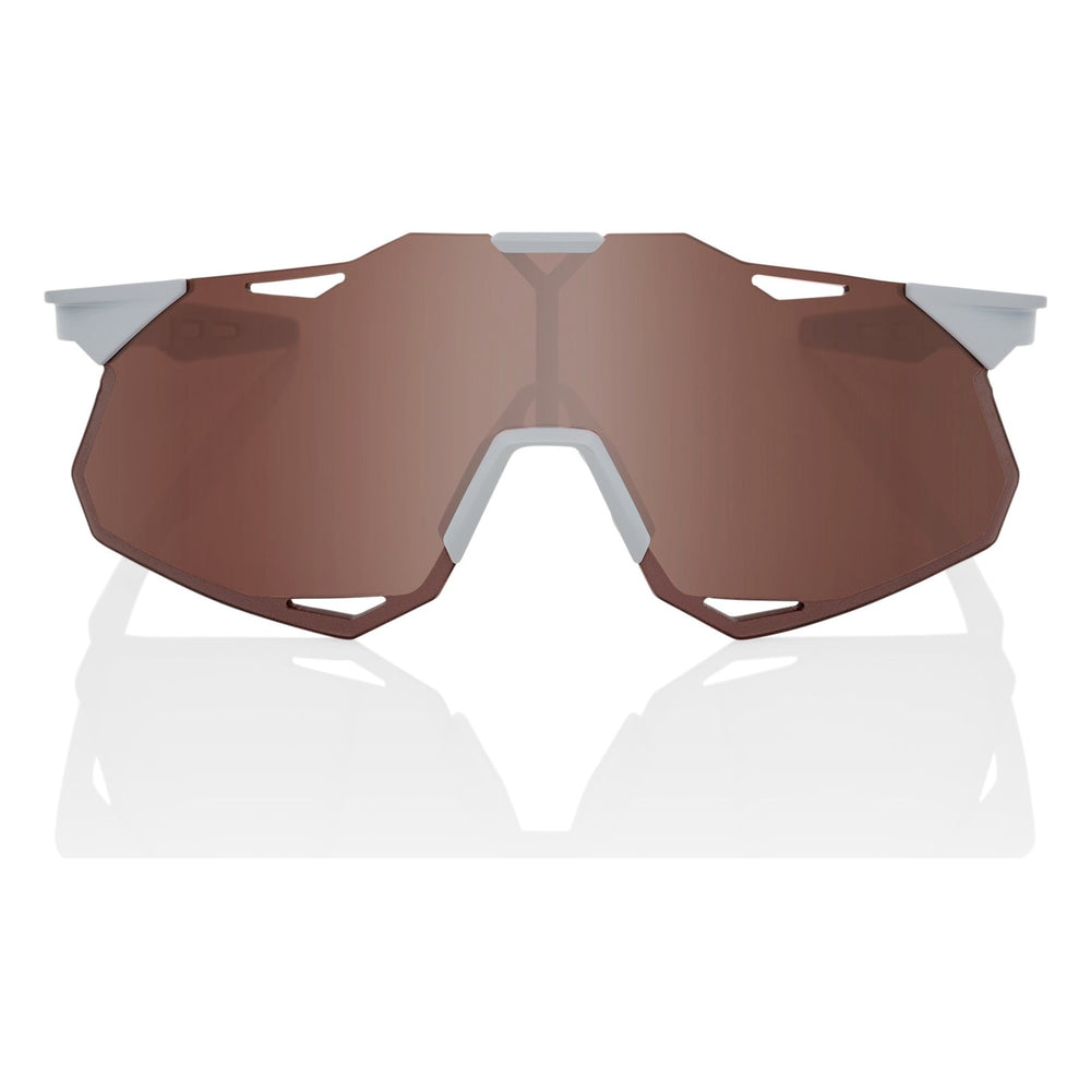 100% Hypercraft XS Matte Stone Grey HiPER Crimson Silver Mirror Lens 60002-00001