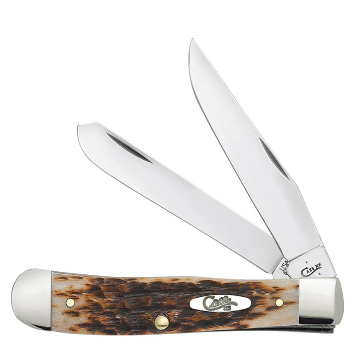 Case Amber Bone Peach Seed Jig Trapper