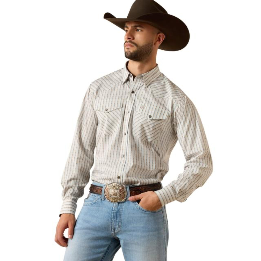 Ariat Men's Wrinkle Free Burnard Classic Fit Snap Shirt