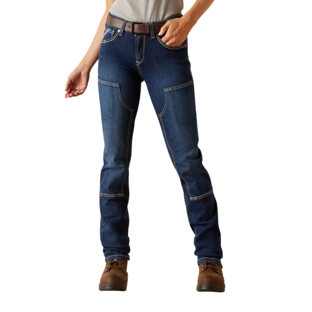 Ariat Women's Rebar PR DuraStretch Riveter Double Front Straight Jean