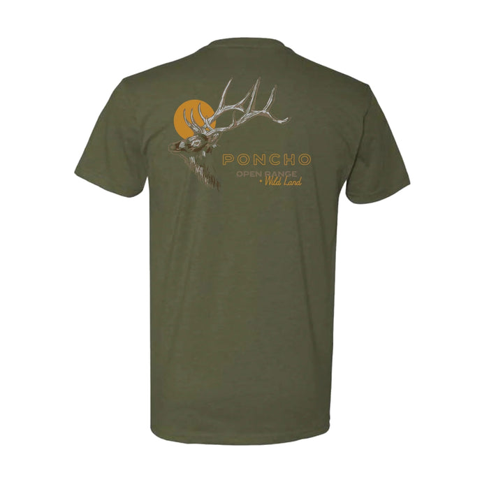 Poncho Elk and Moon T-Shirt