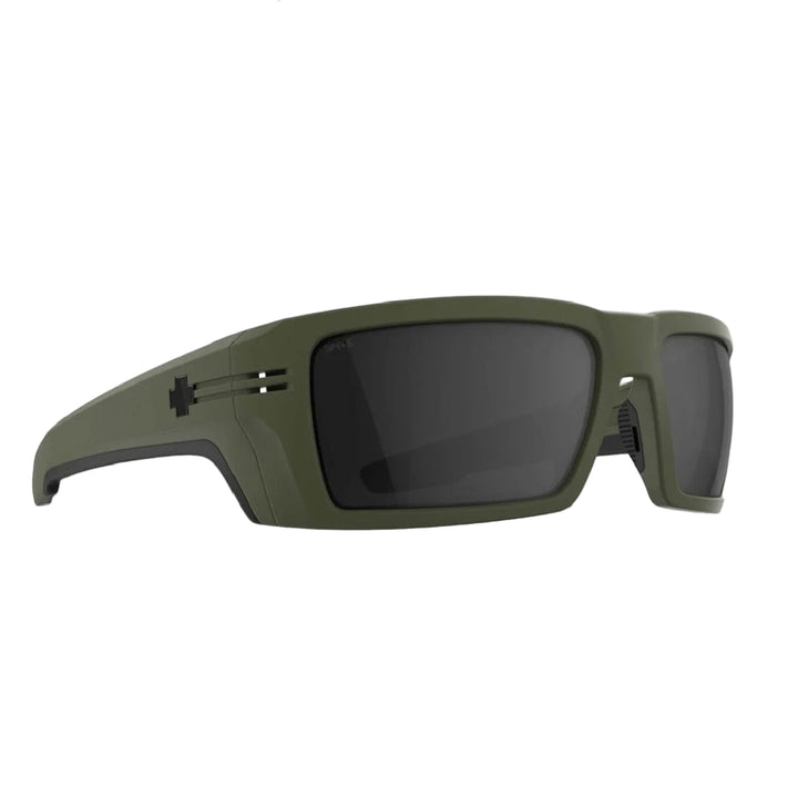 Spy Rebar SE Ansi Matte Olive Frames l Happy Gray Lens