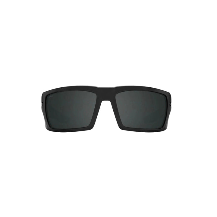 Spy Rebar Ansi Matte Black Frame l Happy Boost Polar Black Mirror Lens