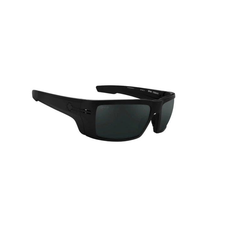 Spy Rebar Ansi Matte Black Frame l Happy Boost Polar Black Mirror Lens