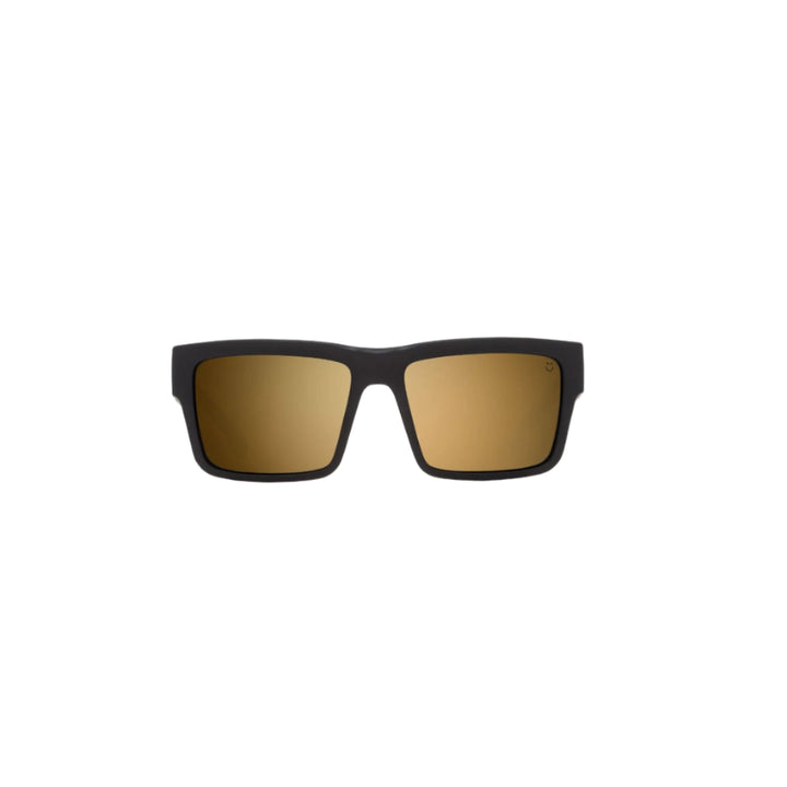 Spy Montana Soft Matte Black Frames l Happy Bronze w/ Gold Spectra Mirror Lens