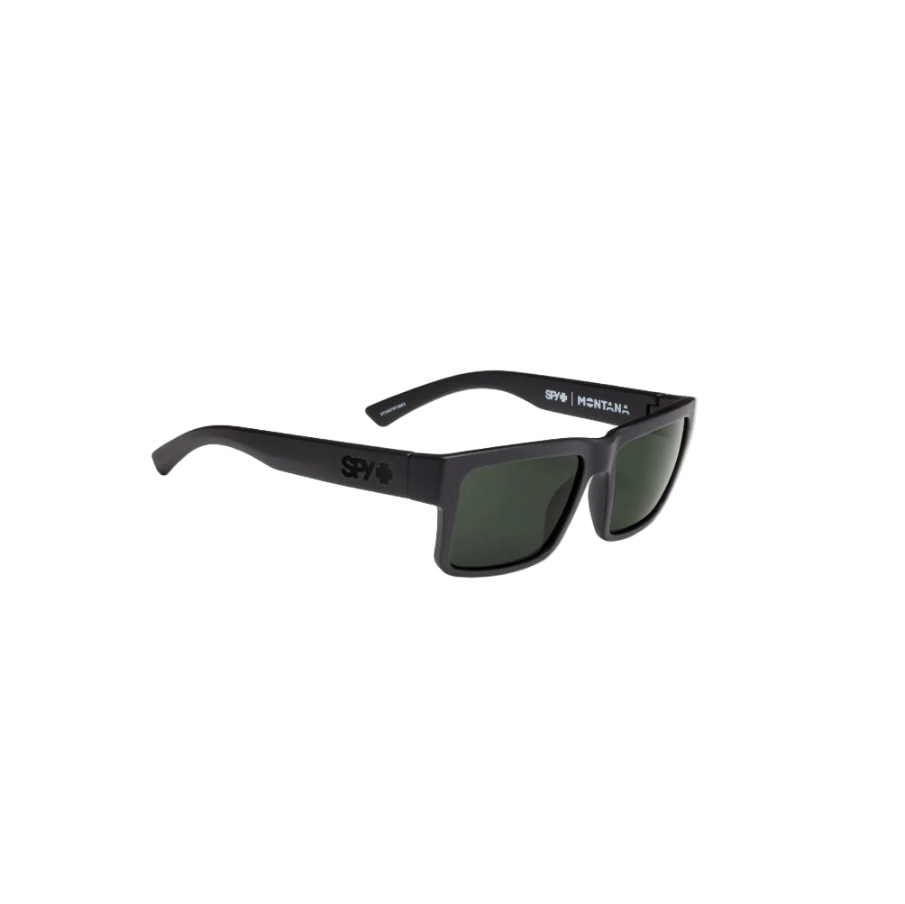 Spy Montana Soft Matte Black Frame l HD Plus Gray Green Polar Lens