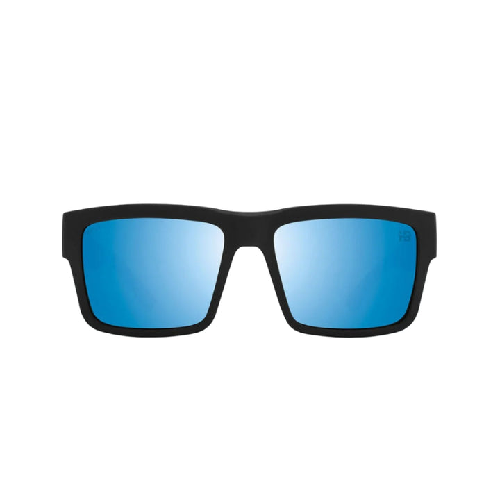 Spy Montana Soft Matte Black Frame l Happy Boost Polar Ice Blue Mirror Lens