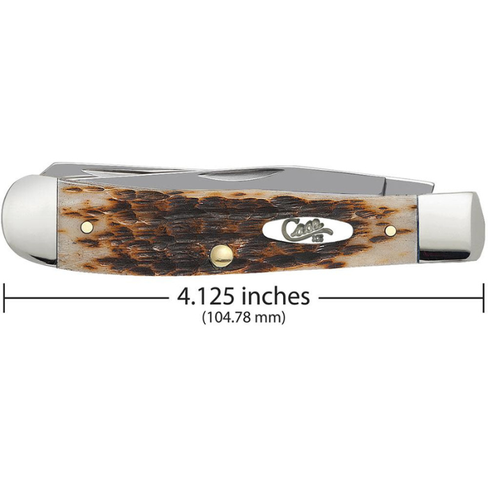 Case Amber Bone Peach Seed Jig Trapper