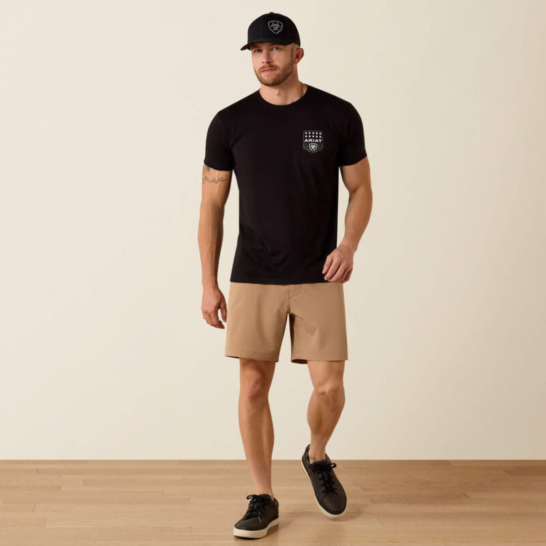 Ariat Men's Stripe Patriotic Badge T-Shirt