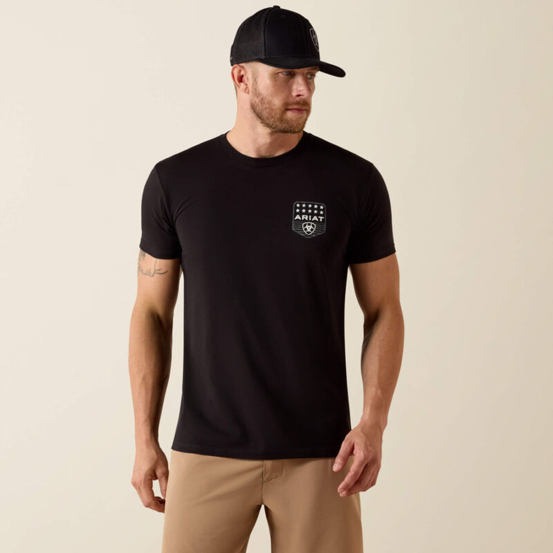 Ariat Men's Stripe Patriotic Badge T-Shirt