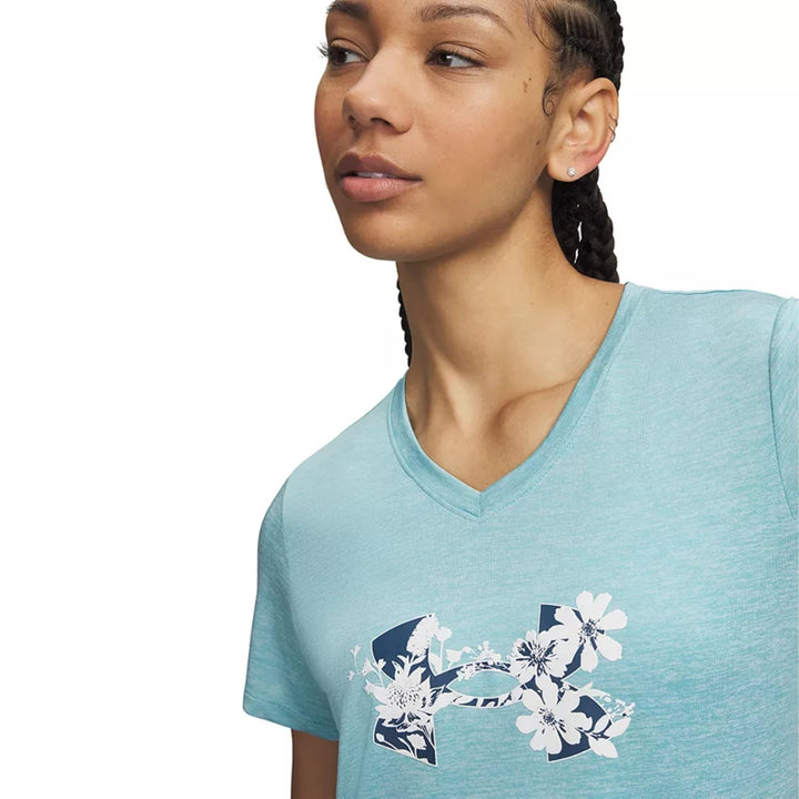Under Armour Women's Tech Twist Graphic Short Sleeve V-Neck