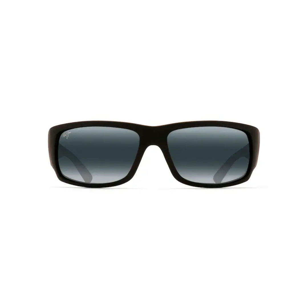 Maui Jim World Cup 266-02MR Black Matte Rubber Frame l Neutral Grey Super Thin Glass Lens