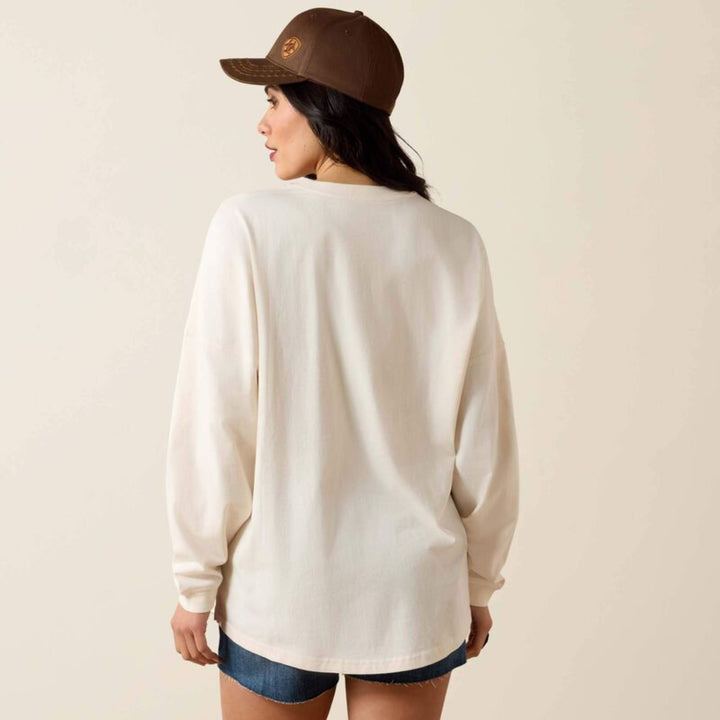 Ariat Women's Canvas Oversized Long Sleeve T-Shirt