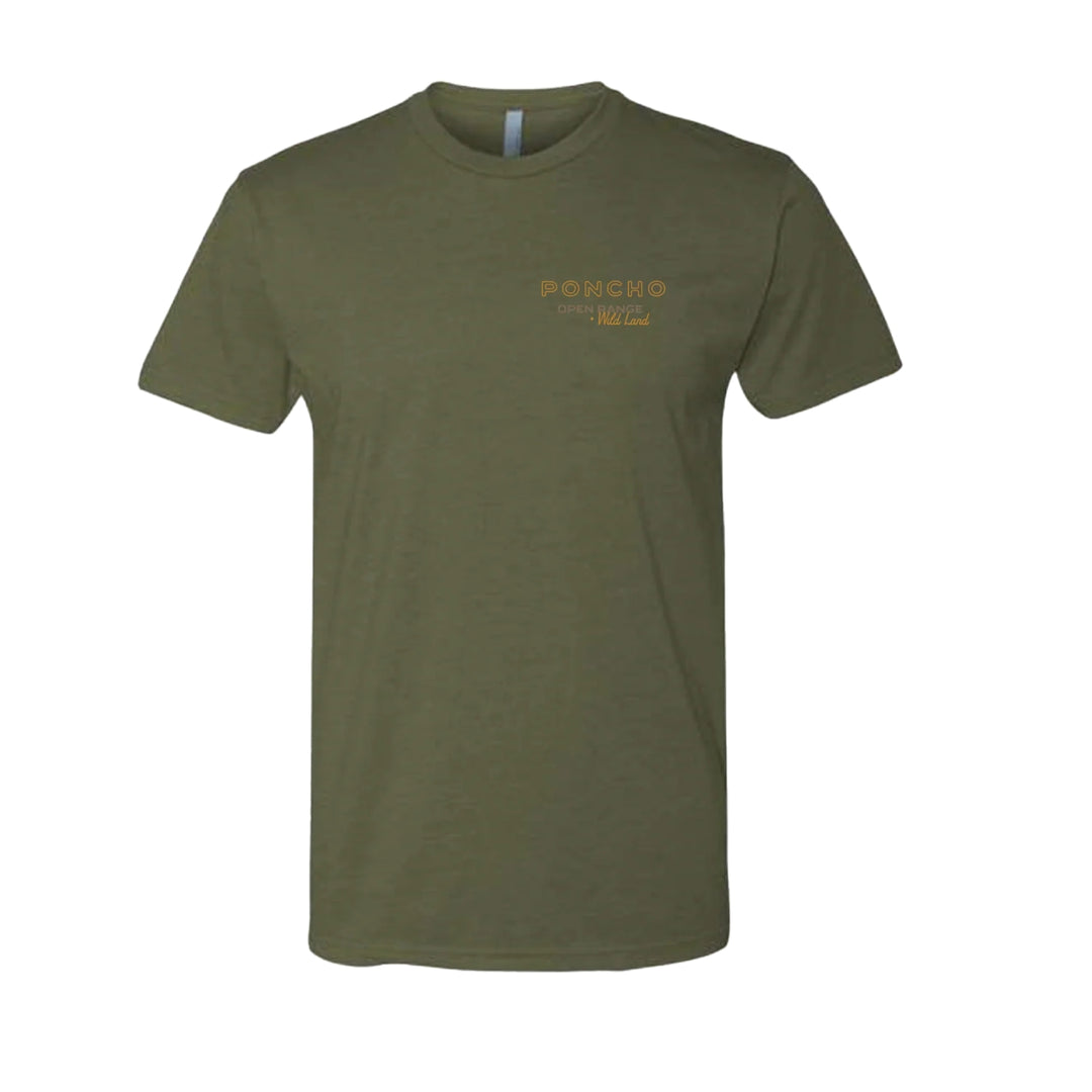 Poncho Elk and Moon T-Shirt