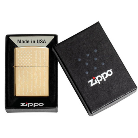 Zippo 49585 Pledge Of Allegiance Lighter