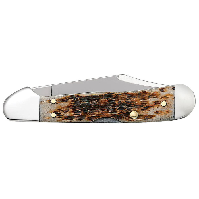 Case Amber Bone Peach Seed Jig Mini CopperLock
