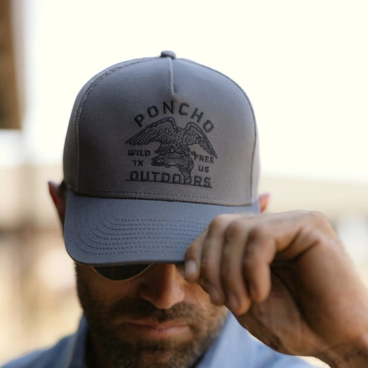 Poncho Grey Eagle Trucker Hat