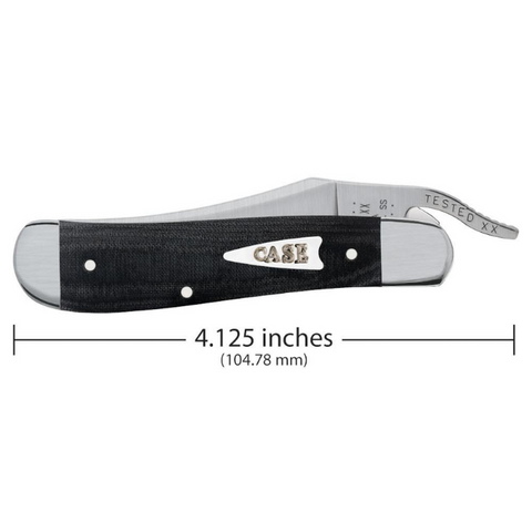 Case Black Micarta Smooth RussLock