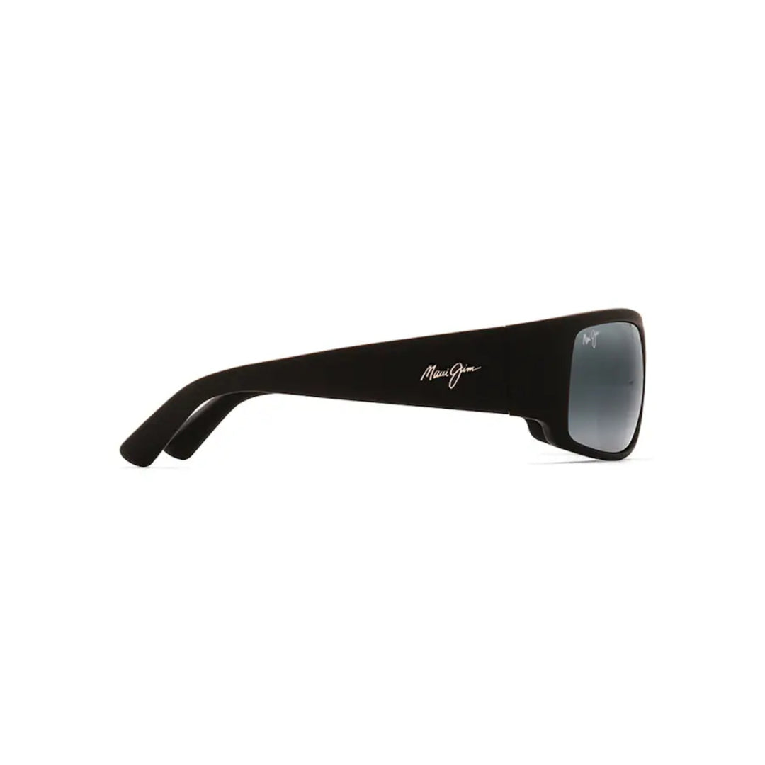 Maui Jim World Cup 266-02MR Black Matte Rubber Frame l Neutral Grey Super Thin Glass Lens