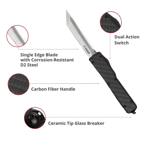 KRATE Tactical Karma OTF Knife