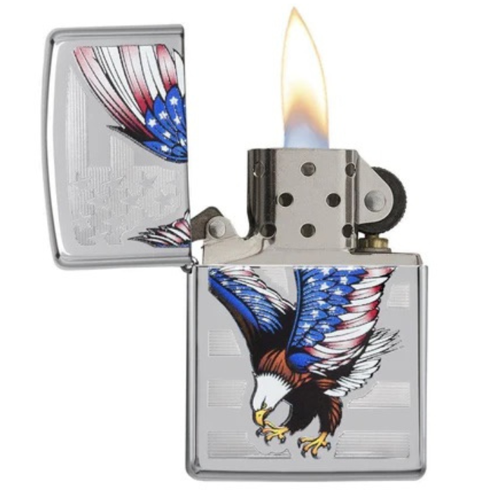 Zippo 28449 Eagle Flag Lighter