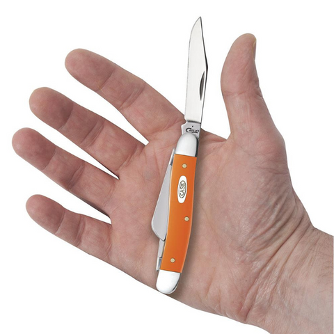 Case Orange Synthetic Smooth Medium Stockman