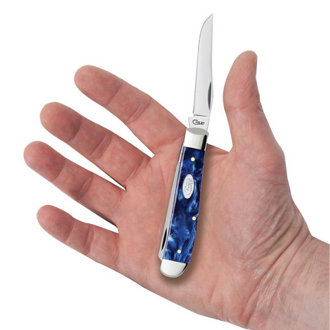 Case SparXX Blue Pearl Kirinite Smooth Mini Trapper