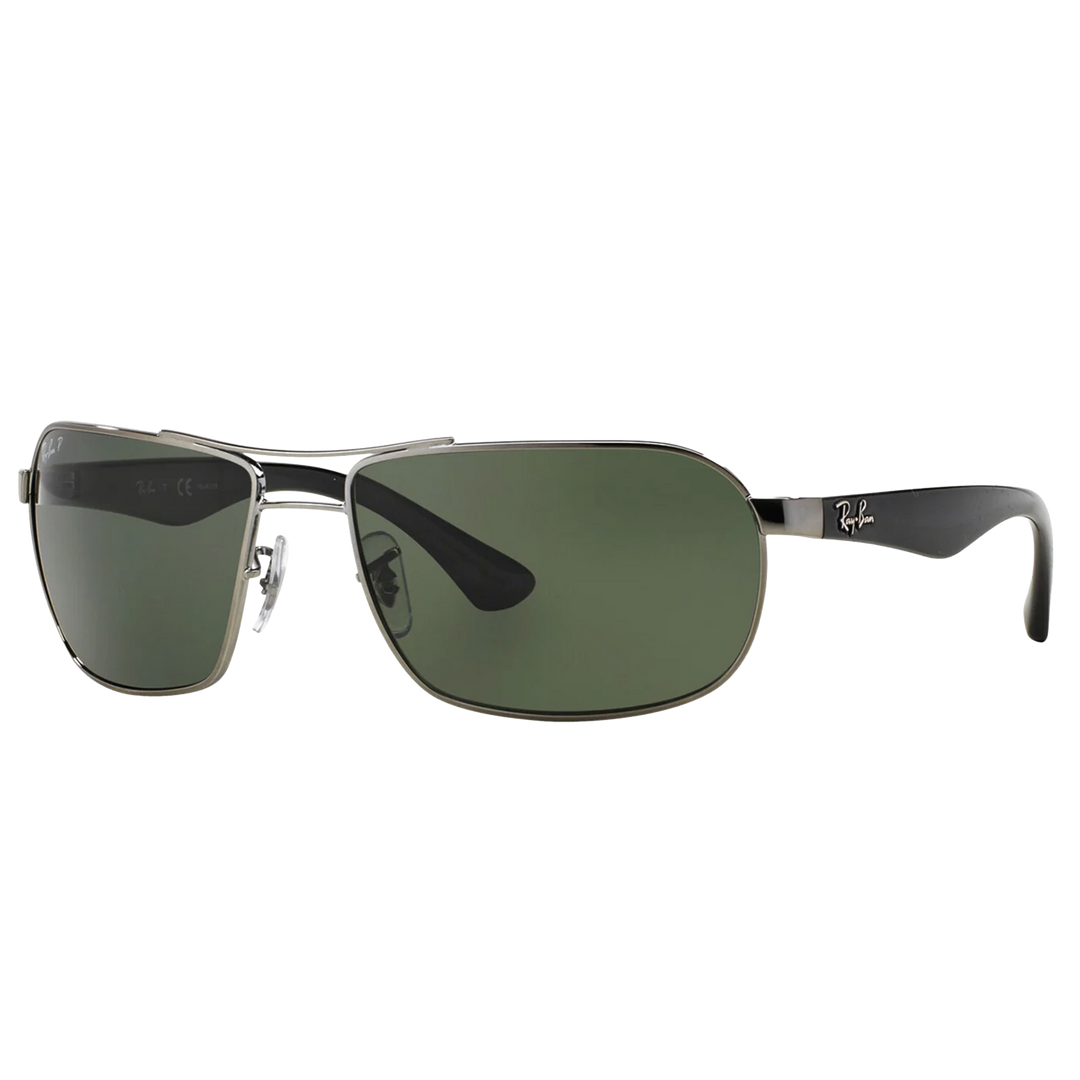 Ray-Ban RB3492 004/58 Gunmetal Frame l Crystal Green Polarized Lens