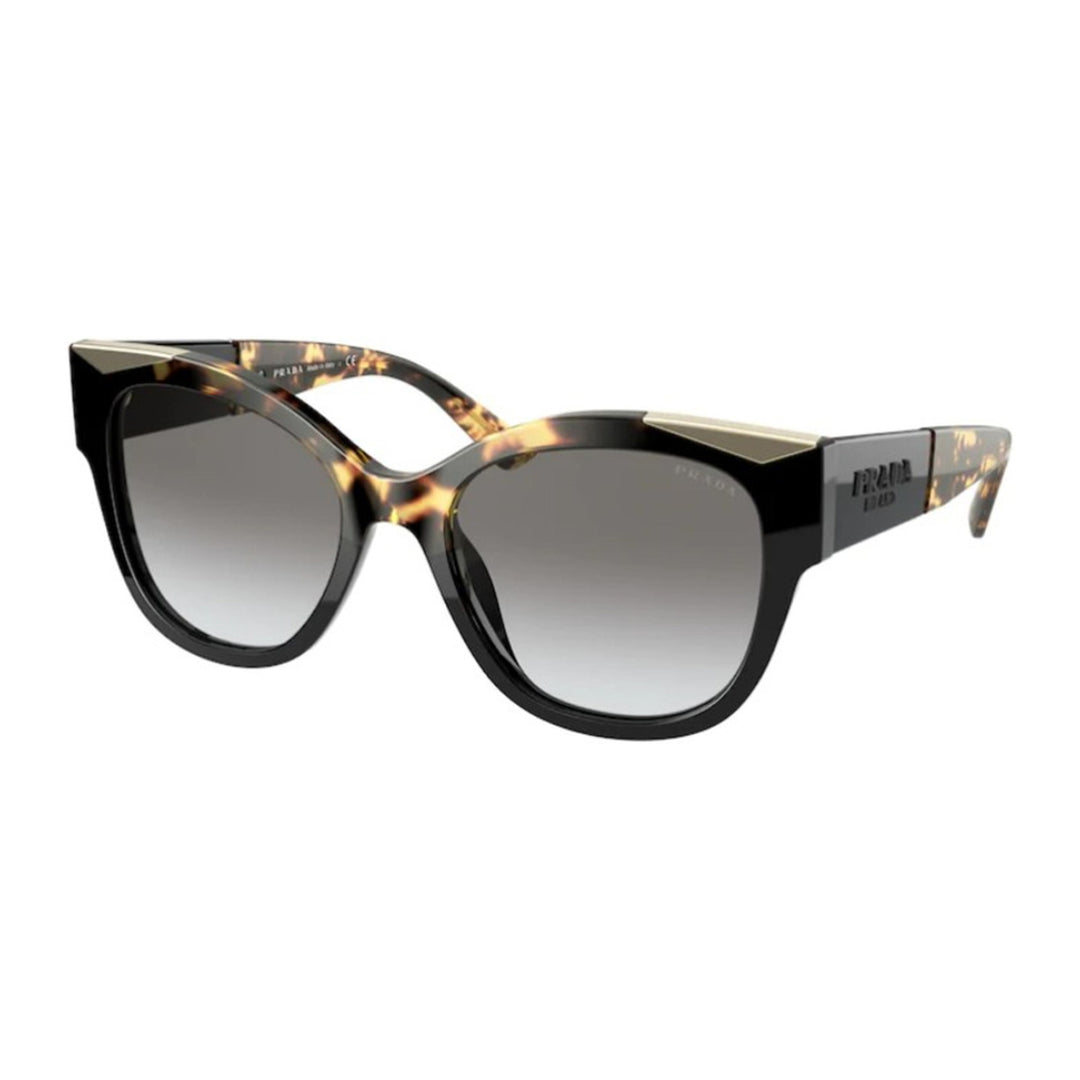 Prada PR02WSF Sunglasses - Black/Medium Havana | Grey Gradient (01M0A7)