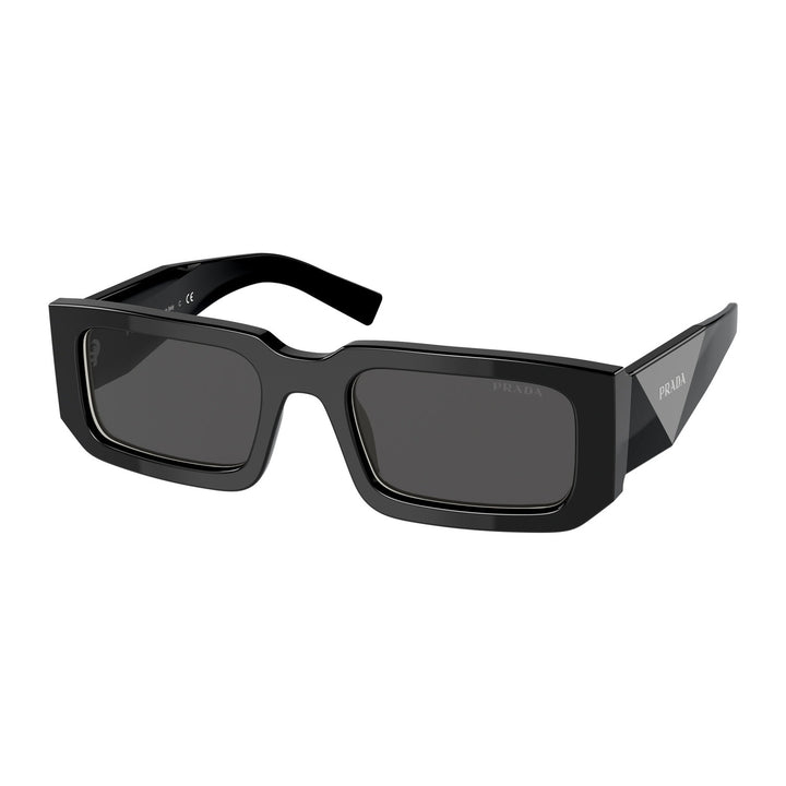 Prada PR06YSF Sunglasses - Black/White | Dark Grey (09Q550)