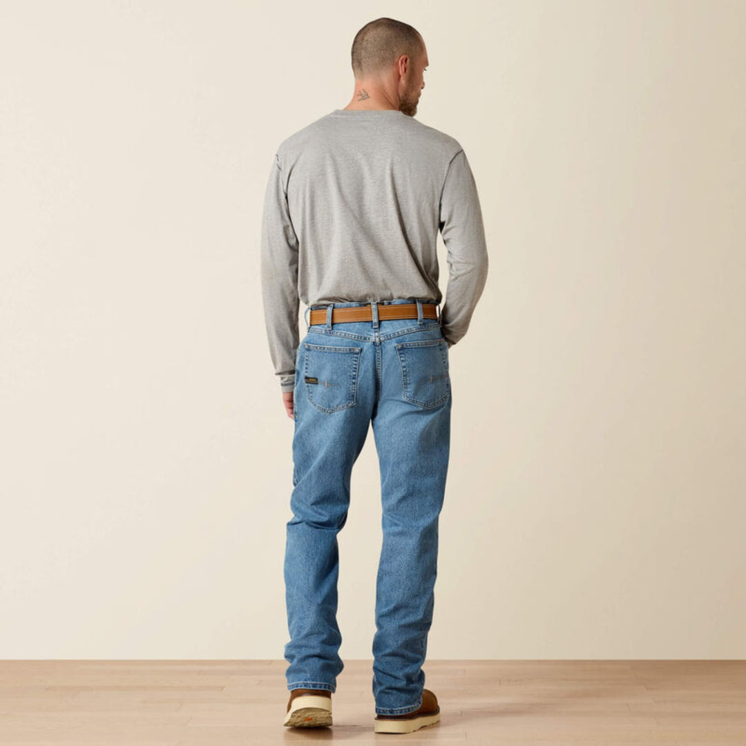 Ariat Men's Rebar M4 Relaxed DuraStretch Basic Boot Cut Jean