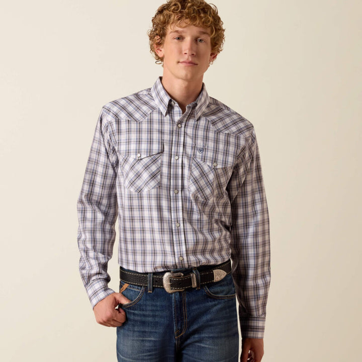 Ariat Men's Wrinkle Free Dash Fitted Snap Shirt